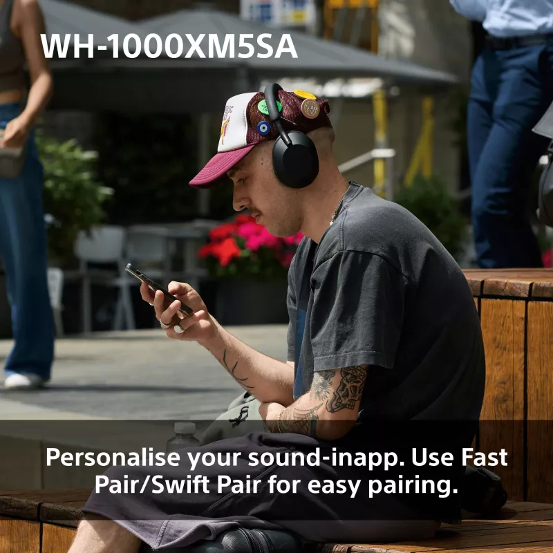 Sony WH-1000XM5SA Auricular Con cable e inalámbrico Diadema Música USB Type-C Bluetooth Negro