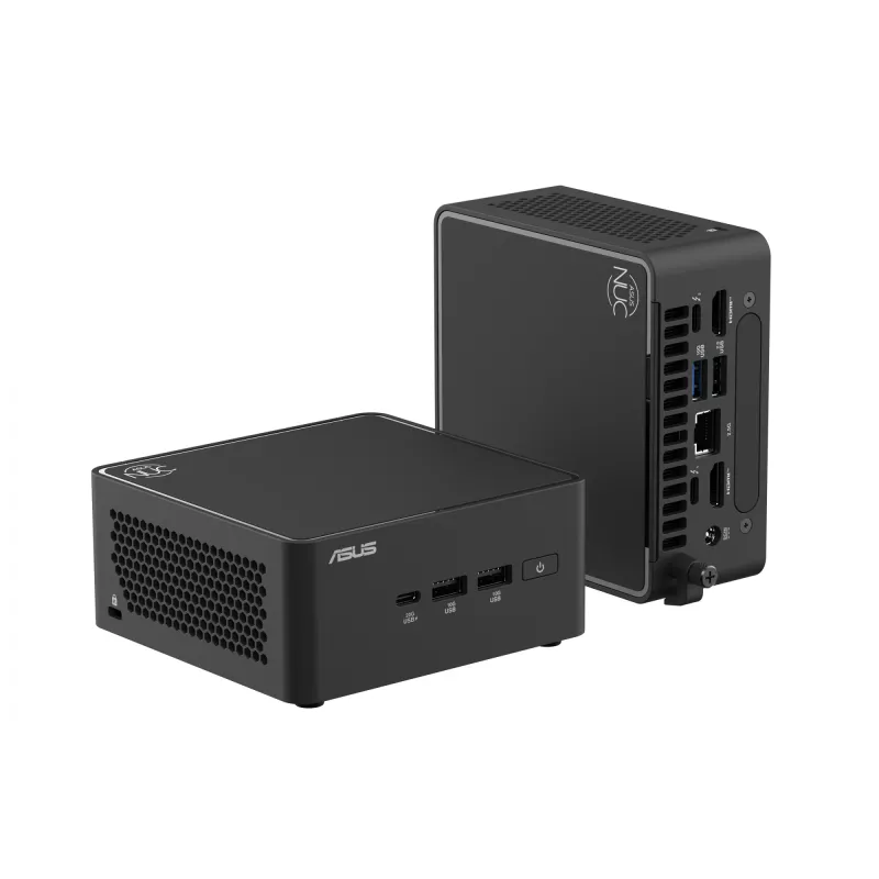 ASUS NUC 15 Pro Tall Kit RNUC15CRHV500002 mini PC barebone, DDR5 hasta 96 GB, Wi-Fi 7, Bluetooth 5,4