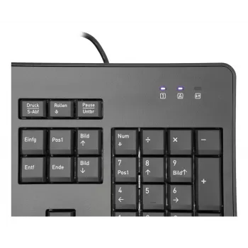 TERRA 1500 Teclado y ratón incluidos Oficina USB QWERTZ Alemán Negro