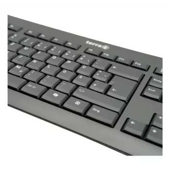 TERRA 1500 Teclado y ratón incluidos Oficina USB QWERTZ Alemán Negro