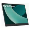 LG 17MT70 Monitor portátil Negro, Acero inoxidable 43,2 cm (17 pulgadas) LED 2560 x 1600 Píxeles