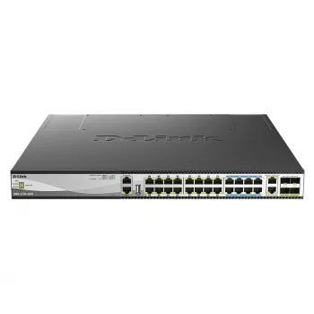 D-Link DMS-3130-30PS Switch de red gestionado L3 2.5G Ethernet (100/1000/2500) Power over Ethernet (PoE) 1U negro