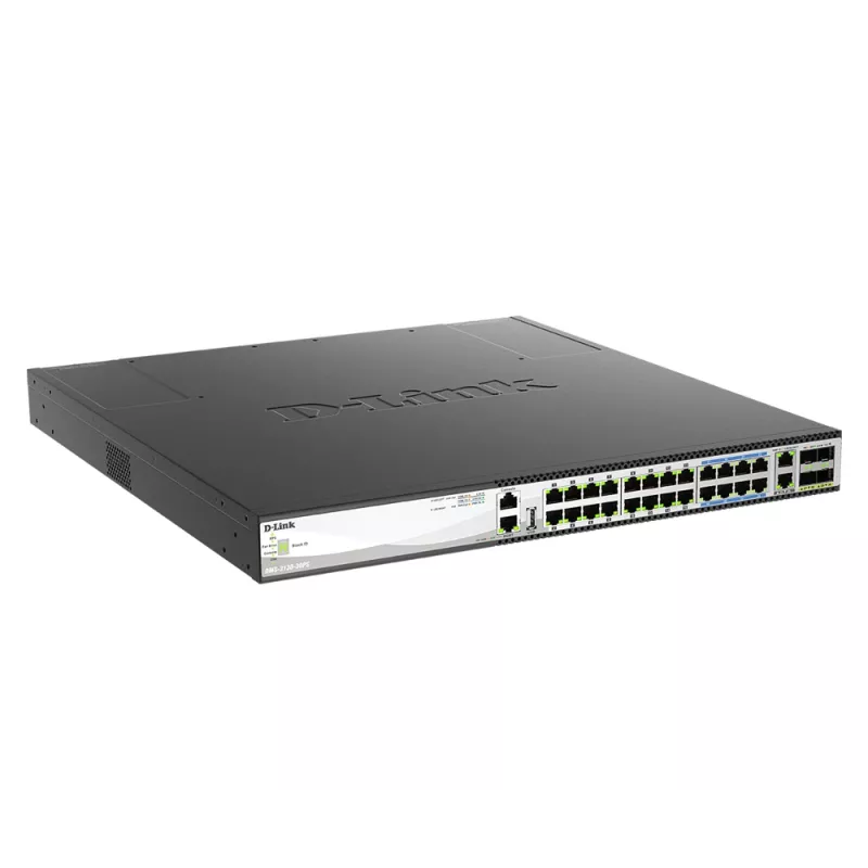 D-Link DMS-3130-30PS Switch de red gestionado L3 2.5G Ethernet (100/1000/2500) Power over Ethernet (PoE) 1U negro