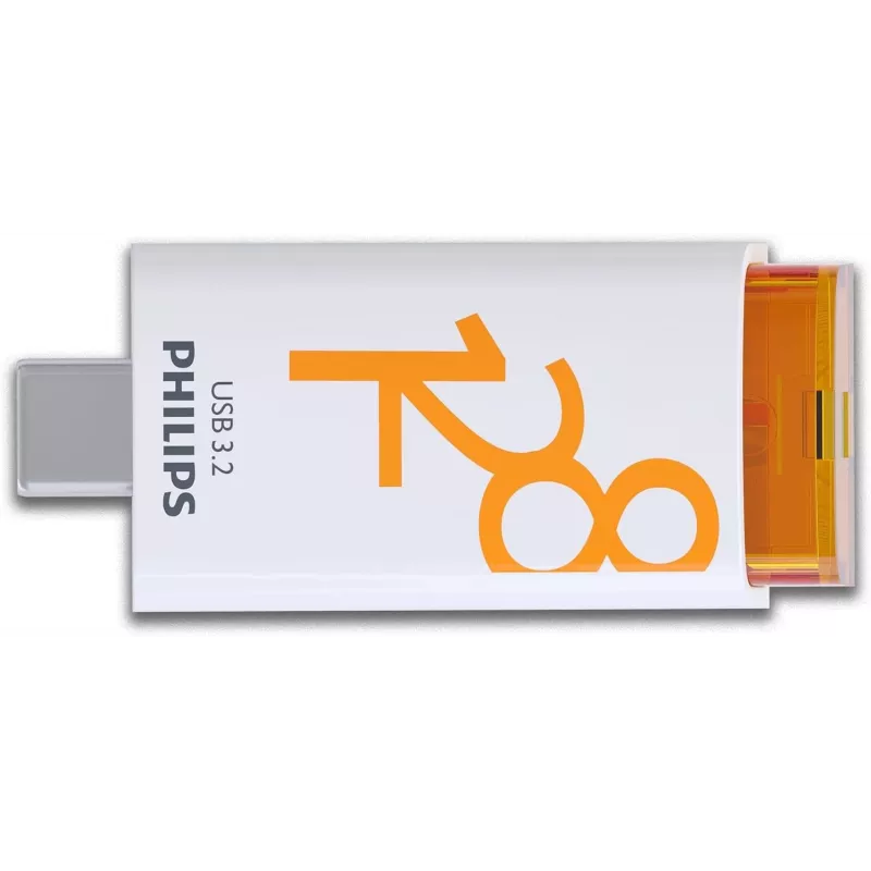 Memoria flash USB Philips USB 3.2 128GB Click Series Gen 1 USB-C USB Type-C 3.2 Gen 1 (3.1 Gen 1) Blanco