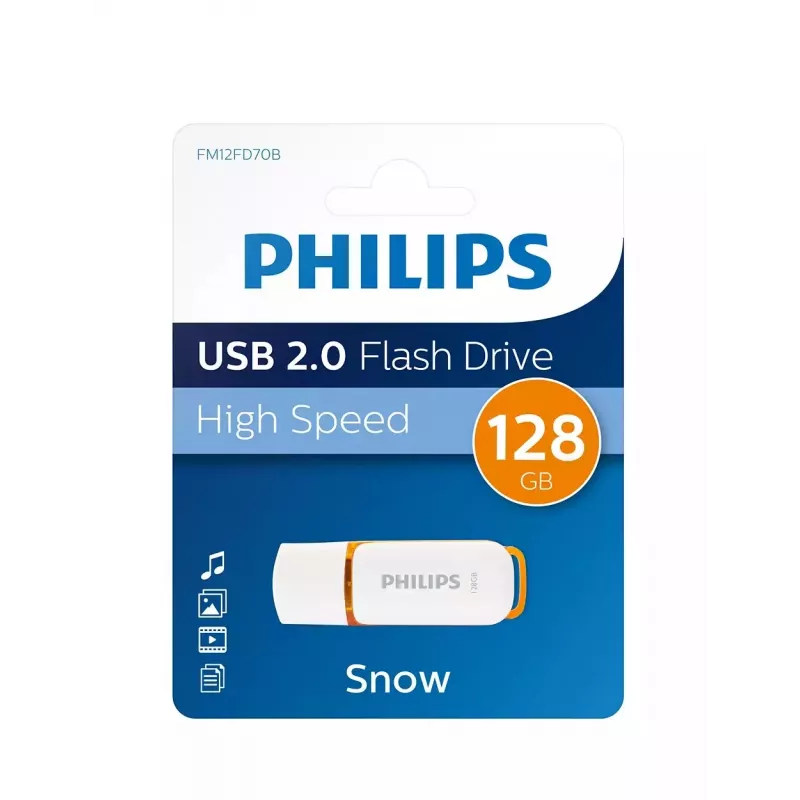 USB Stick Philips FM12FD70B 128 GB USB Type-A 2.0 Blanco