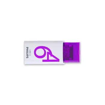 Philips Click Unidad flash USB 64 GB USB Type-C 3.2 Gen 1 (3.1 Gen 1) Violeta, Blanco