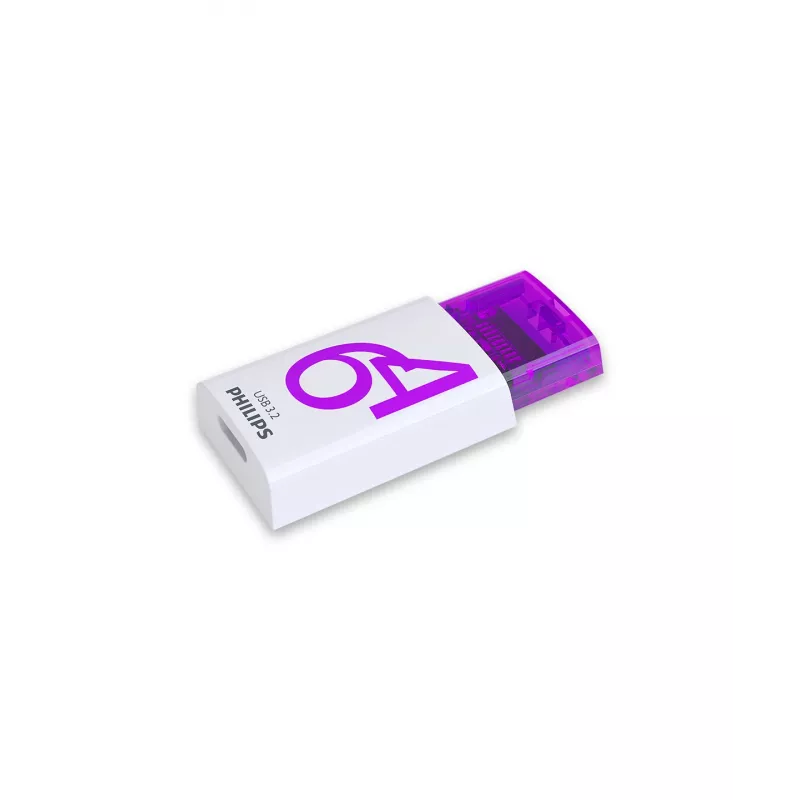 Philips Click Unidad flash USB 64 GB USB Type-C 3.2 Gen 1 (3.1 Gen 1) Violeta, Blanco