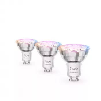 Philips Hue White and colour ambience Essential GU10 – foco inteligente – 345 lm – 4,7 W – pack de 3