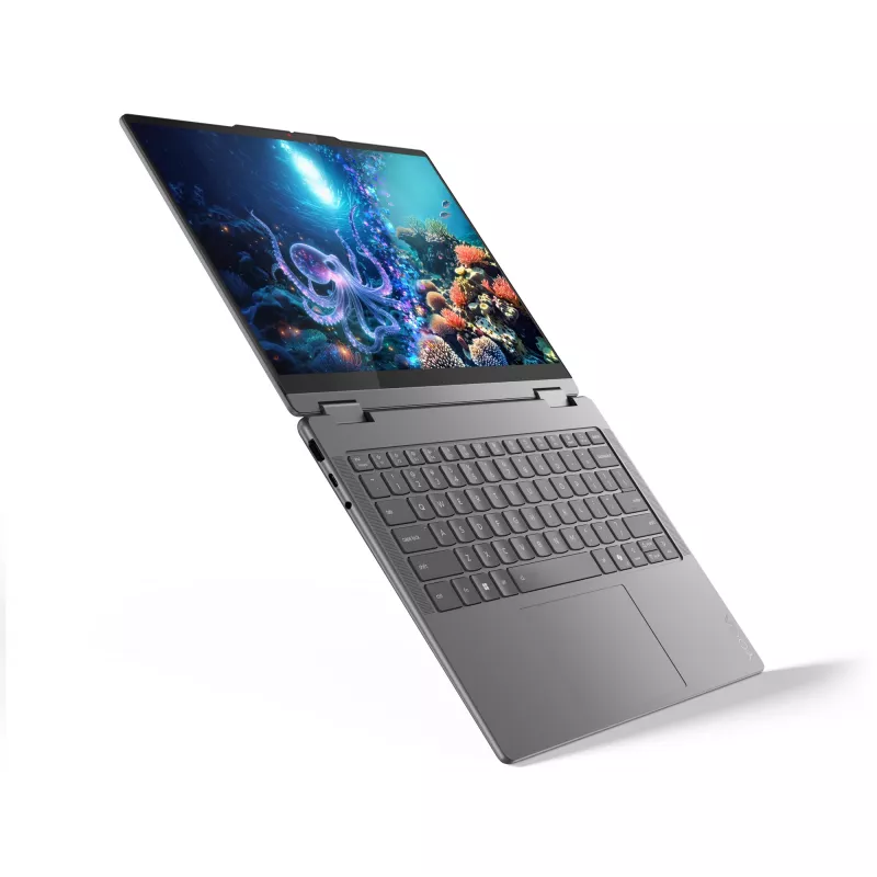 Lenovo Yoga 7 2-in-1 14ILL10 Copilot+ PC Intel Core Ultra 7 256V Híbrido (2 en 1) 35,6 cm (14 inch) Pantalla táctil 2.8K 16 GB LPDDR5x-SDRAM 1 TB SSD Wi-Fi 7 (802.11be) Windows 11 Home Gris