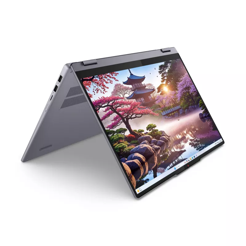 Lenovo IdeaPad 5 2-in-1 16AKP10 83KU0012GE Copilot+ PC portátil convertible, 40,6 cm (16 pulgadas) WUXGA 1920x1200 pantalla táctil, AMD Ryzen AI 7 350, AMD Radeon 860M, 16 GB LPDDR5x, 1 TB SSD, Windows 11 Home, teclado alemán, gris