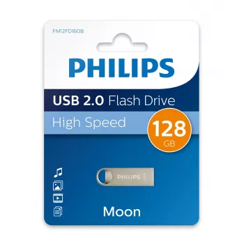 Philips Moon Edition Memoria USB 128 GB USB Type-A 2.0 Plata