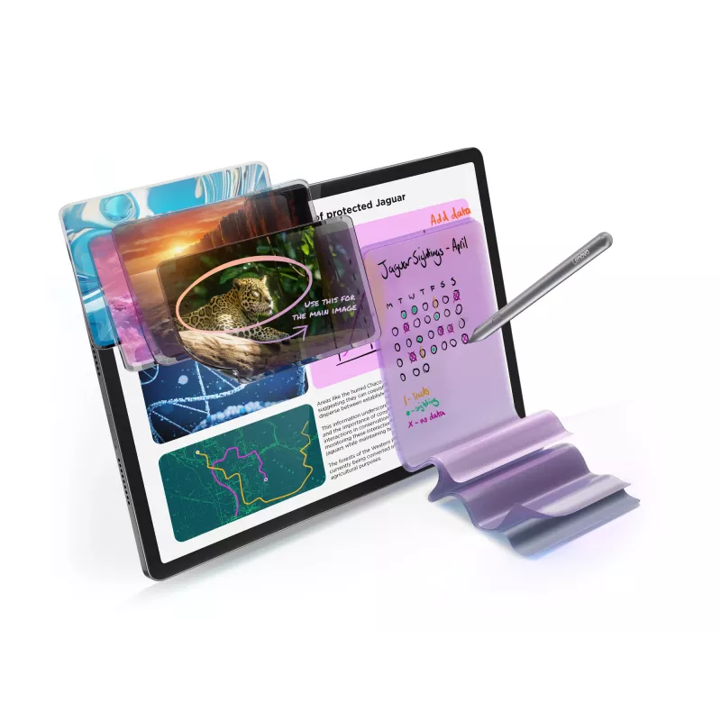 Lenovo Idea Tab Pro ZAE40013GR tableta, 32,3 cm (12,7 pulgadas) 3K 2944x1840 144 Hz, MTD8300, 8 GB de RAM, 256 GB, Wi-Fi, Android 14, con lápiz, gris