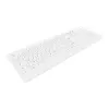 Contour Design Active Key Contour ClassicClean Teclado médico Tapa extraíble Tamaño completo Inalámbrico Blanco C8100