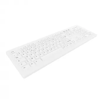 Contour Design Active Key Contour ClassicClean Teclado médico Tapa extraíble Tamaño completo Inalámbrico Blanco C8100