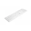 Contour Design Active Key AK-C8100F-U1-W/US Teclado Médico USB QWERTY US-Inglés Blanco