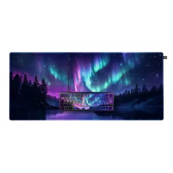 Teclado mecánico Cherry NORTHERN LIGHT Bundle 65% QWERTZ Alemán USB RGB 2 m Cable multicolor