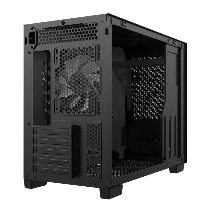XPG VALOR AIR NANO CAJA SEMITORRE - Negra, Semitorre, PC, Negra, micro-ATX, Mini-ITX, SPCC, 17 cm