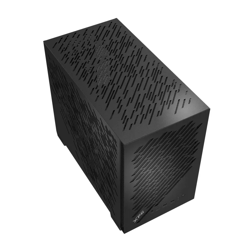 XPG VALOR AIR NANO CAJA SEMITORRE - Negra, Semitorre, PC, Negra, micro-ATX, Mini-ITX, SPCC, 17 cm