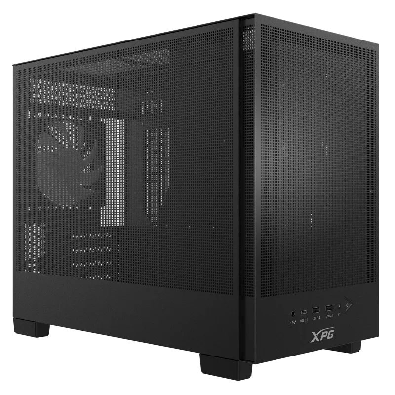 XPG VALOR MESH NANO CAJA SEMITORRE – Negra, Semitorre, PC, Negra, micro ATX, Mini-ITX, SPCC, 17 cm
