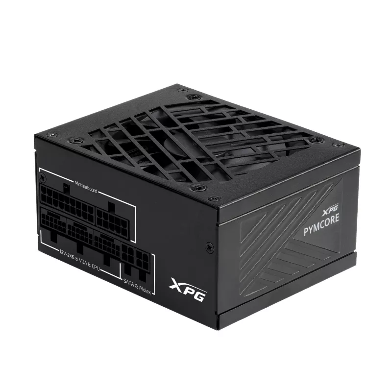XPG PYMCORE 850W SFX GOLD Fuente de alimentación, 850 W, 100 - 240 V, 50/60 Hz, 10 A, 20 A, 70,8 A