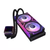 ADATA XPG Levante II 240 refrigeración líquida AIO para CPU, 240 mm, 2 ventiladores ARGB de 120 mm, negro