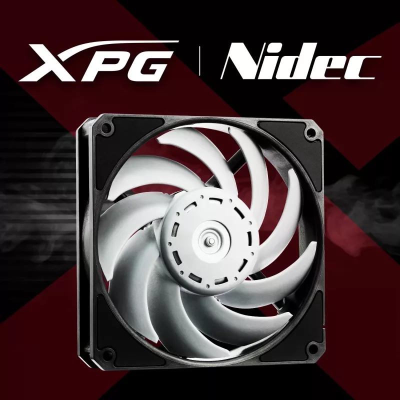 XPG VENTO PRO 120 PWM Negro, Ventilador, 12 cm, 450 U/min, 2500 U/min, Negro, Blanco