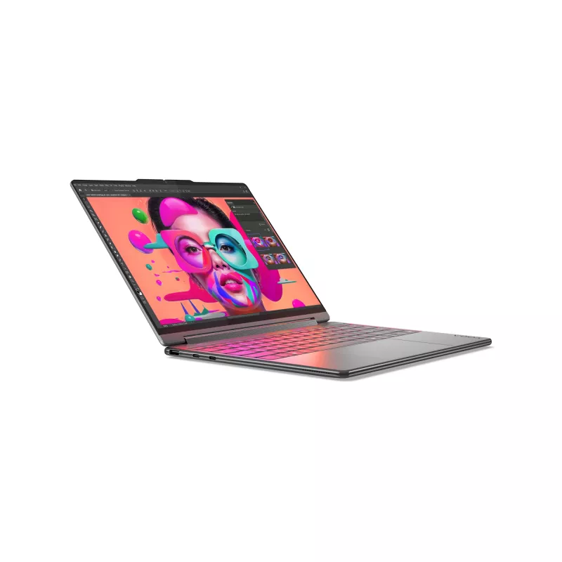 Lenovo Yoga 9 2-in-1 14ILL10 Copilot+ PC Intel Core Ultra 7 258V Híbrido (2-in-1) 35,6 cm (14 inch) Pantalla táctil WQUXGA 32 GB LPDDR5x-SDRAM 1 TB SSD Wi-Fi 7 (802.11be) Windows 11 Home Gris