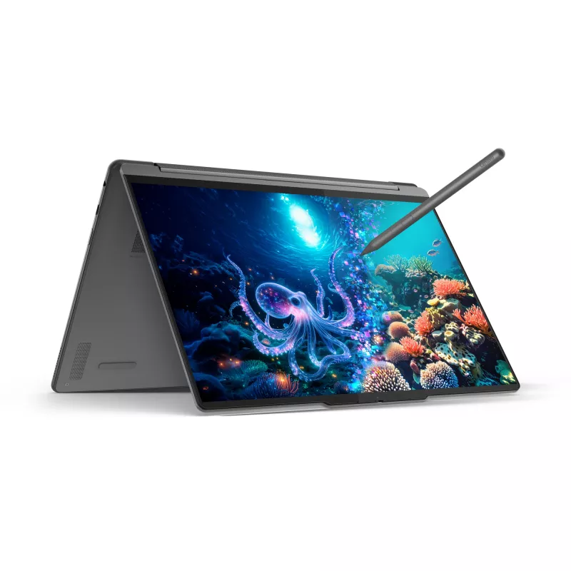 Lenovo Yoga 9 2-in-1 14ILL10 Copilot+ PC Intel Core Ultra 7 258V Híbrido (2-in-1) 35,6 cm (14 inch) Pantalla táctil WQUXGA 32 GB LPDDR5x-SDRAM 1 TB SSD Wi-Fi 7 (802.11be) Windows 11 Home Gris