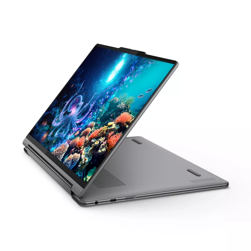 Lenovo Yoga 9 2-in-1 14ILL10 Copilot+ PC Intel Core Ultra 7 258V Híbrido (2-in-1) 35,6 cm (14 inch) Pantalla táctil WQUXGA 32 GB LPDDR5x-SDRAM 1 TB SSD Wi-Fi 7 (802.11be) Windows 11 Home Gris