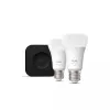 Philips Hue White and Colour Ambiance kit de inicio, Hue Bridge Pro + 2 bombillas LED E27 A60, Bluetooth/Zigbee, 1100 lm