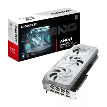 Tarjeta gráfica GIGABYTE Radeon RX 9070 XT GAMING OC ICE 16 GB GDDR6 256-Bit PCIe 5.0 3 ventiladores blanco