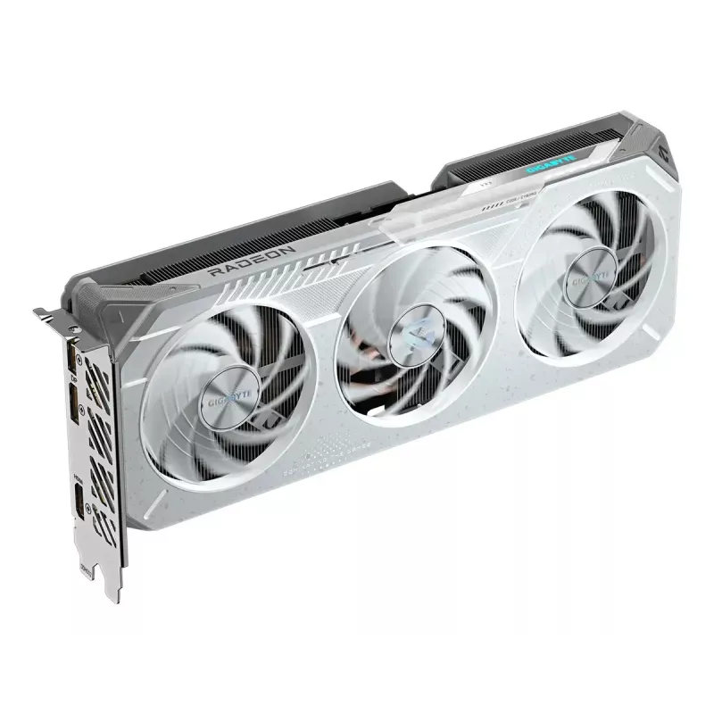 Tarjeta gráfica GIGABYTE Radeon RX 9060 XT OC ICE — 16 GB GDDR6, 128-Bit, PCIe 5.0, 3 ventiladores WINDFORCE