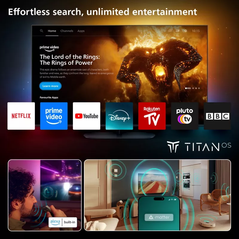 Philips Ambilight 85MLED910/12 65