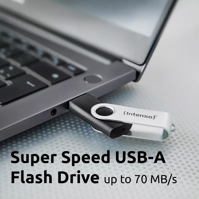 Memoria USB Intenso 128 GB USB-A 3.2 Gen 1x1 negro-plata
