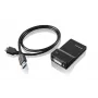Lenovo USB 3.0 - DVI/VGA Adaptador gráfico USB 2048 x 1152 píxeles Negro