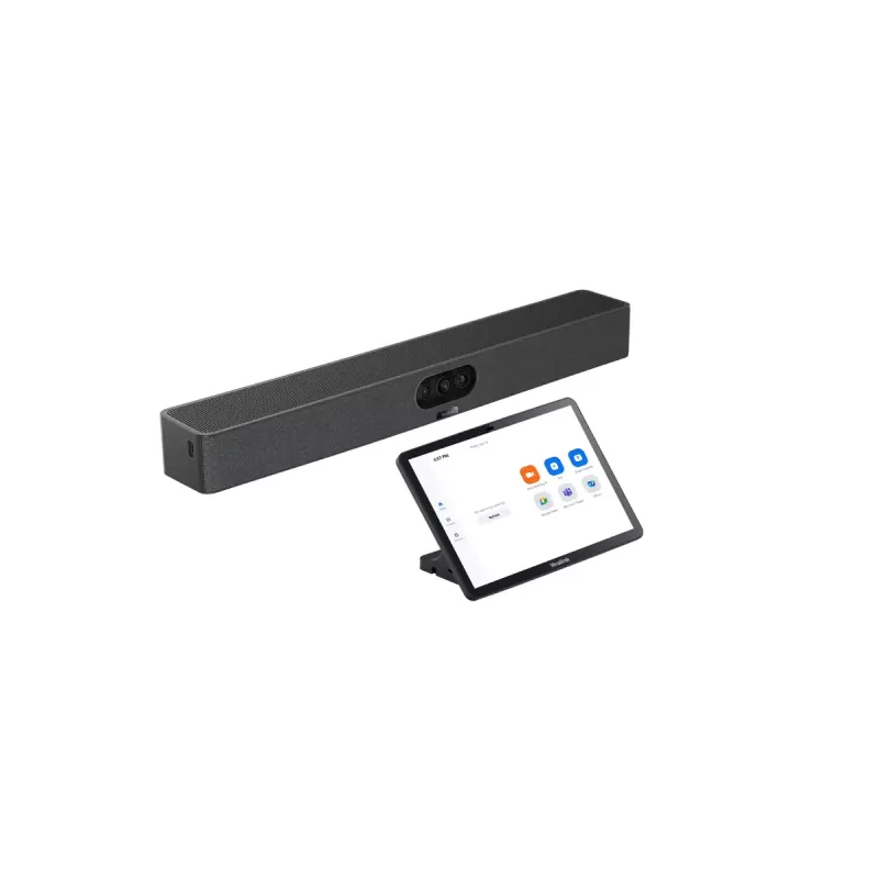 Yealink MeetingBar A25 Video Bar y CTP25 Touch Console Kit Bundle Negro 3840 x 2160 píxeles 30 fps