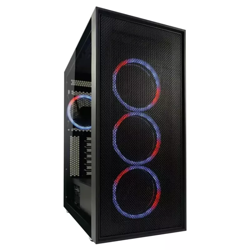 Caja de PC LC-Power Schwarz_Wanderer_X Midi Tower Negra
