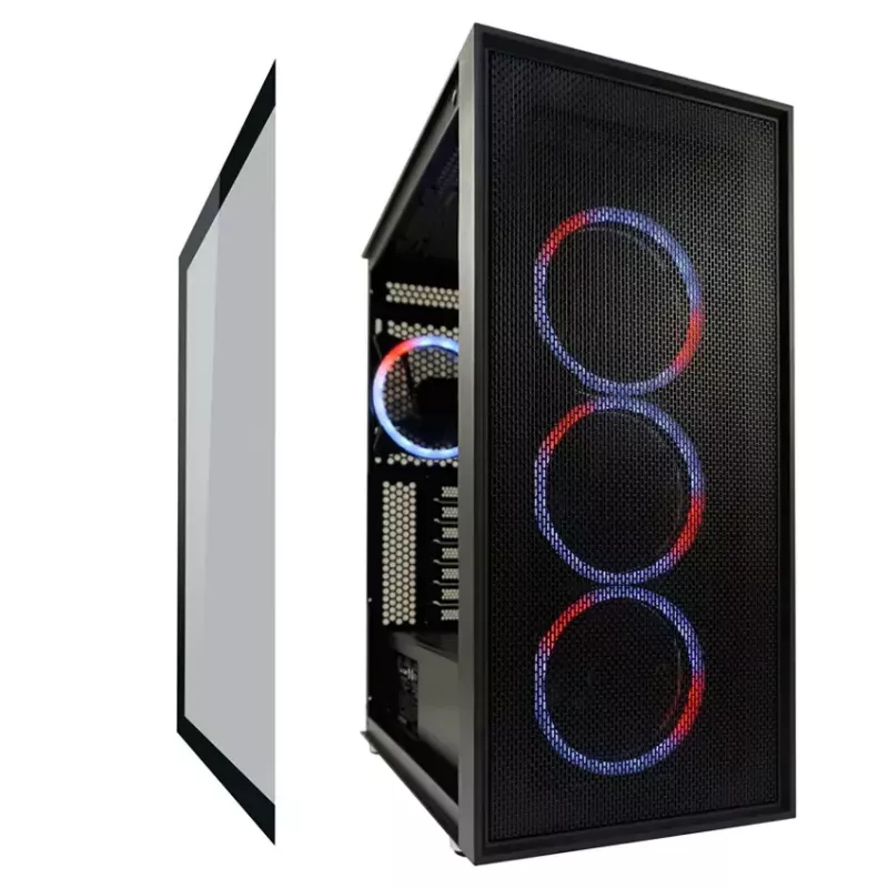 Caja de PC LC-Power Schwarz_Wanderer_X Midi Tower Negra