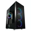 Caja de PC LC-Power Schwarz_Wanderer_X Midi Tower Negra