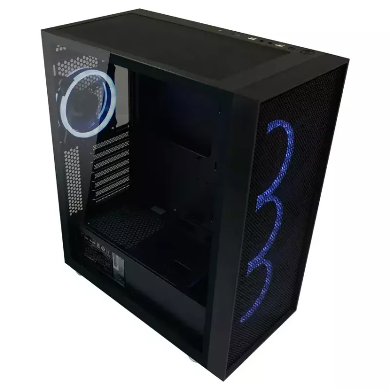Caja de PC LC-Power Schwarz_Wanderer_X Midi Tower Negra
