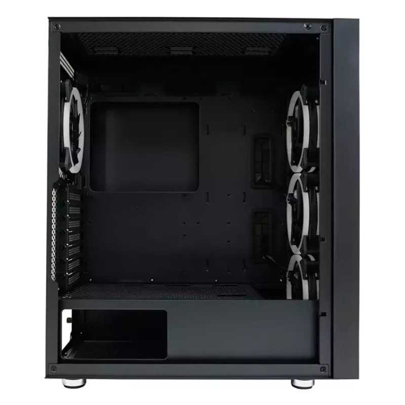 Caja de PC LC-Power Schwarz_Wanderer_X Midi Tower Negra