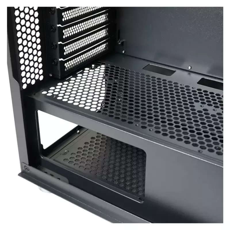 Caja de PC LC-Power Schwarz_Wanderer_X Midi Tower Negra