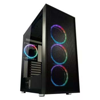 Caja de PC LC-Power Schwarz_Wanderer_X Midi Tower Negra