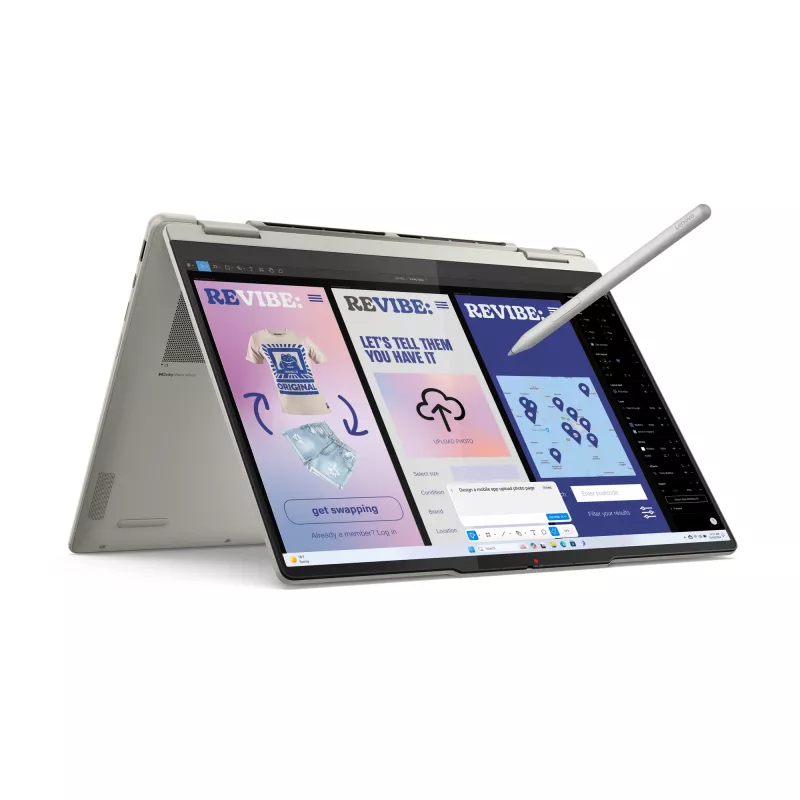 Lenovo Yoga 7 2-in-1 14ILL10 Copilot+ PC Intel Core Ultra 5 226V Híbrido (2-in-1) 35,6 cm (14 inch) Pantalla táctil WUXGA 16 GB LPDDR5x-SDRAM 1 TB SSD Wi-Fi 7 (802.11be) Windows 11 Home Gris