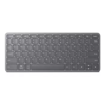 Teclado inalámbrico multidispositivo Lenovo — USB Type-C, Luna Grey, 255,8×105,9×14,6 mm, 5V 200mAh