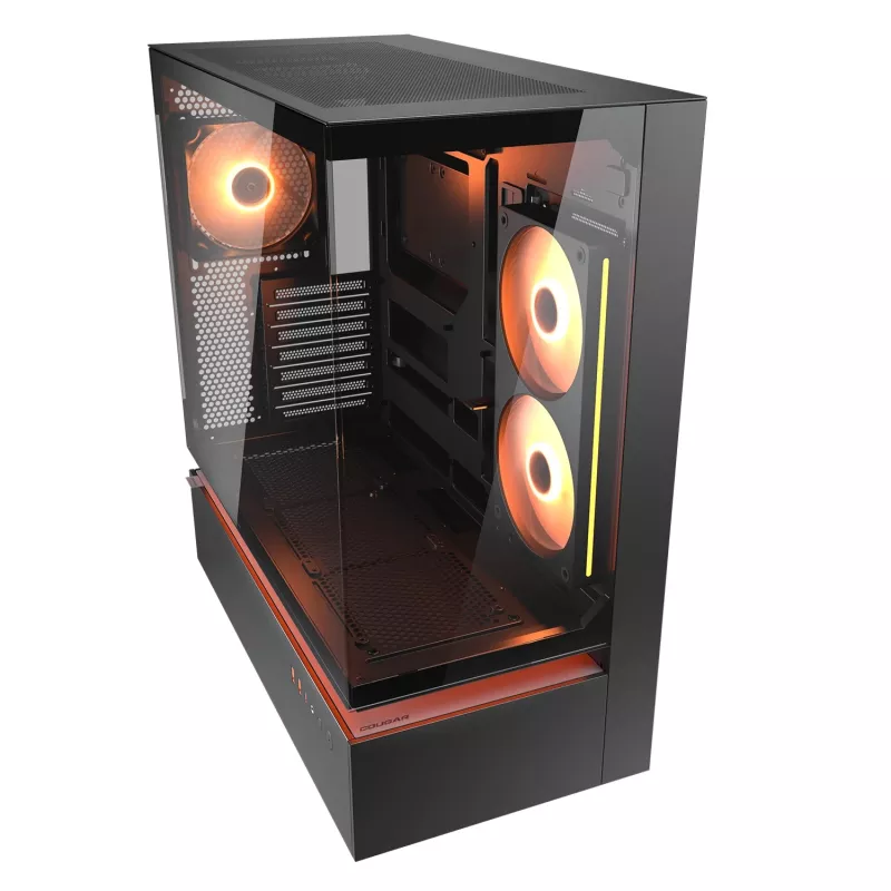 Carcasa Midi-Tower COUGAR, CFV235, ARGB, Cristal, Negro