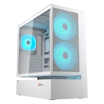 Carcasa Midi-Tower COUGAR, CFV235, ARGB, Mesh, Blanco