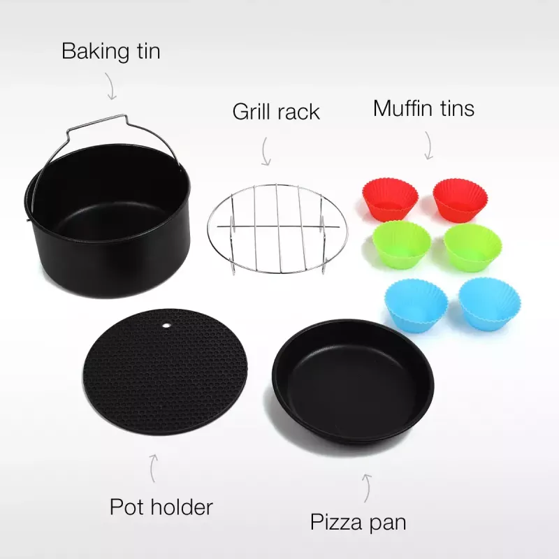 Set de accesorios para freidora Princess 182011 Aerofryer – Molde de silicona para muffins