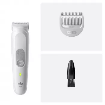 Braun Series 3 Recortadora/afeitadora de vello corporal, gris claro