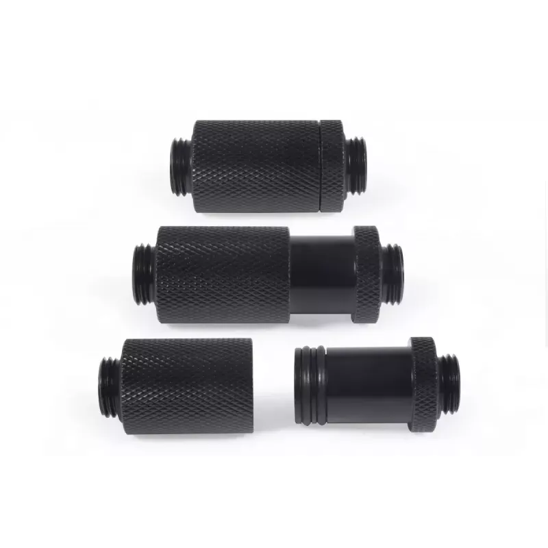 Alphacool ES D-Plug conector de enchufe, G1/4 macho a G1/4 macho, negro
